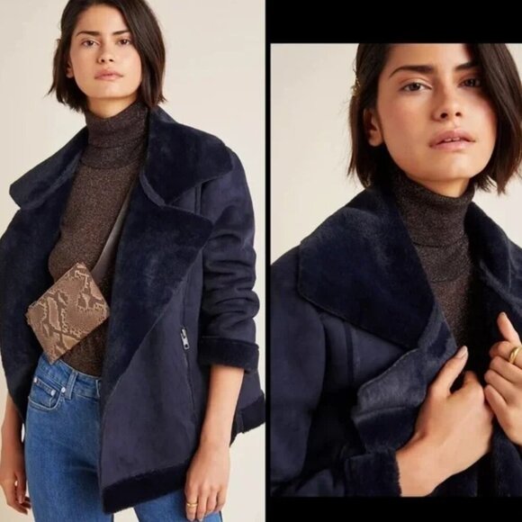 NWT Valencia Suede Moto Jacket Anthropologie X TheRiver Size XS - Picture 11 of 11